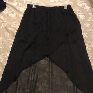 Black Express high low skirt